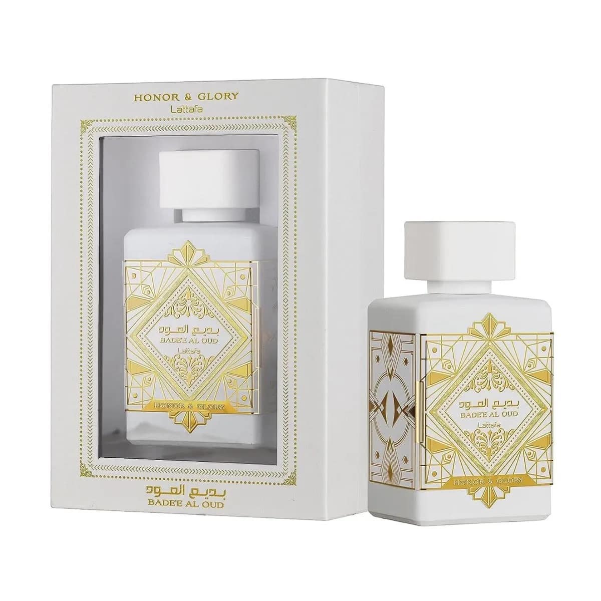 6290360593135 Lattafa Honor y Glory Eau De Parfum Badee Al Oud 100ml Spray – Image 1