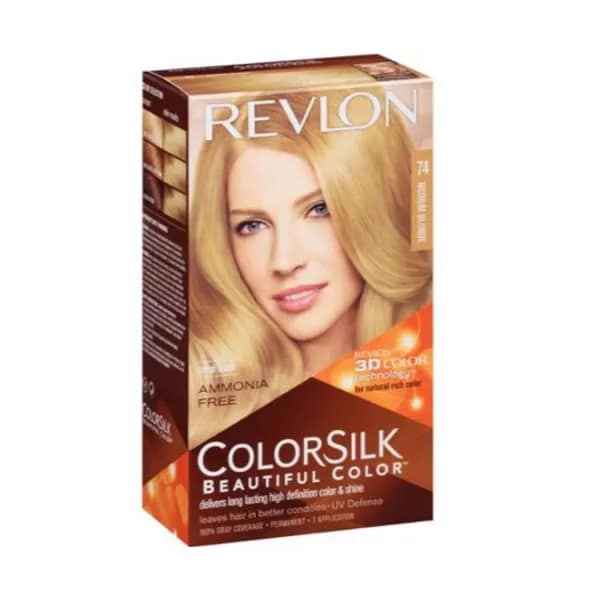 0309978695745 Revlon Colorsilk Sans Amoniaque 74 Moyen Blond – Image 1