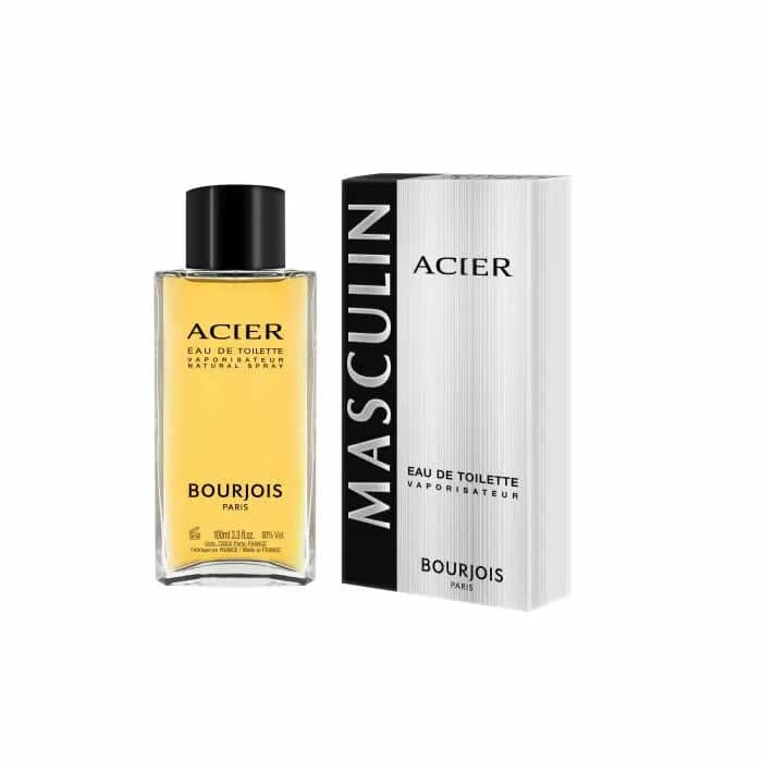 3052503107257 Bourjois Masculin Acier Eau De Toilette Vaporisateur 100ml – Image 1