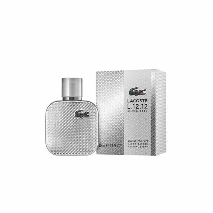 3386460165891-2 Lacoste L.12.12 Silver Grey Eau De Parfum Vaporisateur 50ml – Image 1