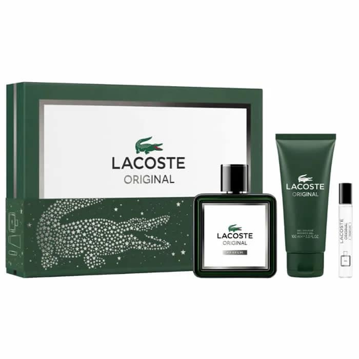 3386460166935-1 Lacoste Original Eau De Parfum Spray 100ml Coffret 3 Produits – Image 1