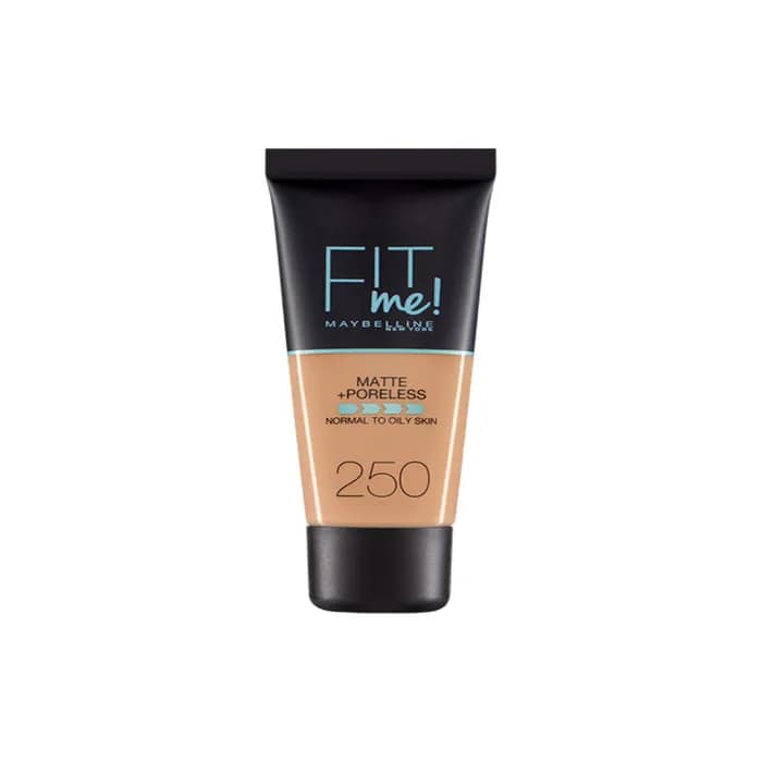 3600531324896 Maybelline Fit Me Matte Poreless Fond De Teint 250 Sun Beige – Image 1