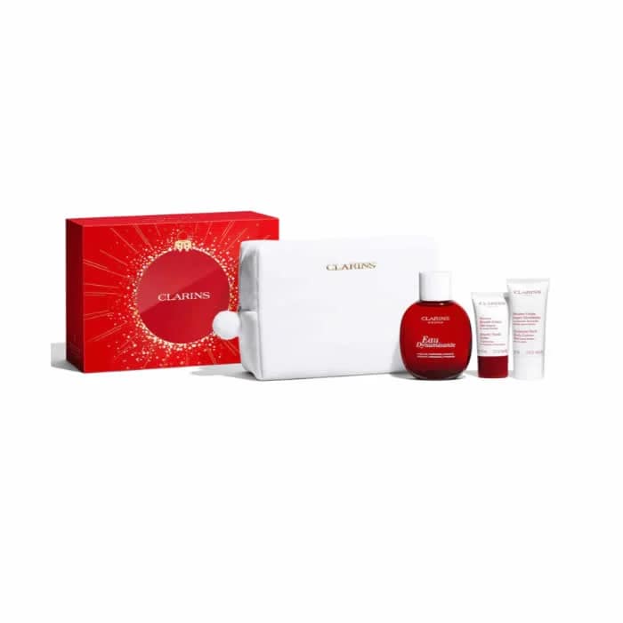 3666057389726 Clarins Eau De Soin Eau Dynamisante 100ml Coffret 4 Produits – Image 1