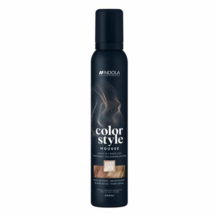 4067971003108 Indola Color Style Mousse Beige Blonde 200ml – Image 1