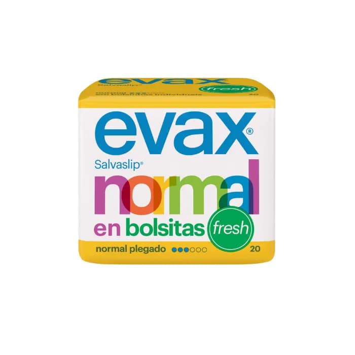 8001090766854 Evax Normal Fresh Protège Slip Petits Sacs 20 Unités – Image 1