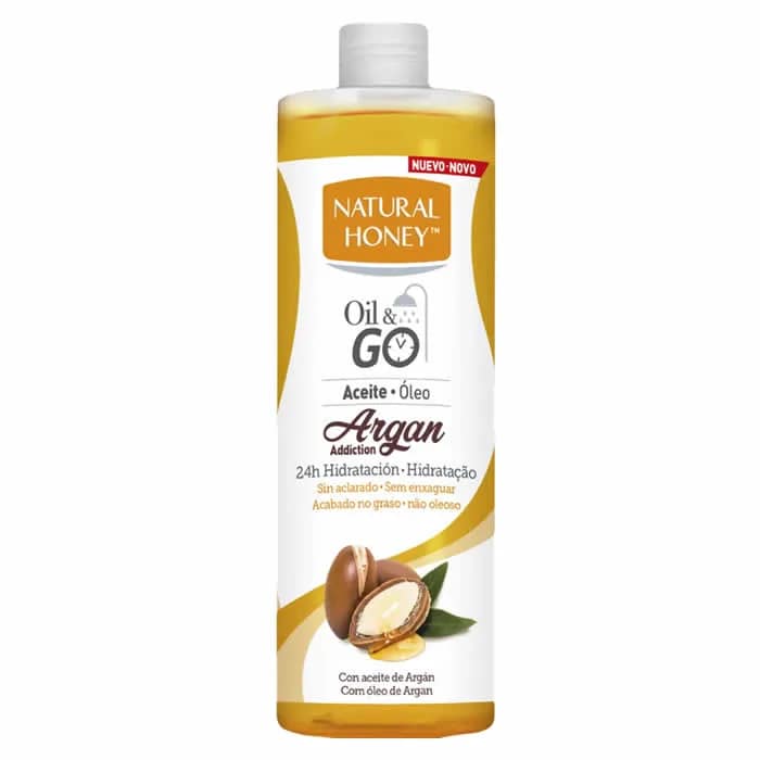 8008970059297 Natural Honey Elixir De Argan Oil & Go Body Oil 250ml – Image 1