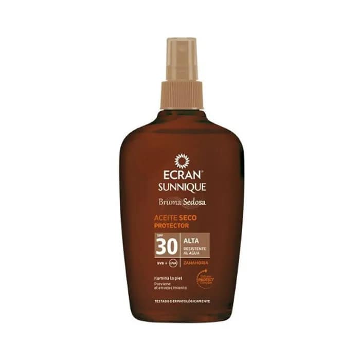 8411135480872 Ecran Sunnique Brume Soyeuse Huile Sèche Protectrice Spf30 100 ml – Image 1