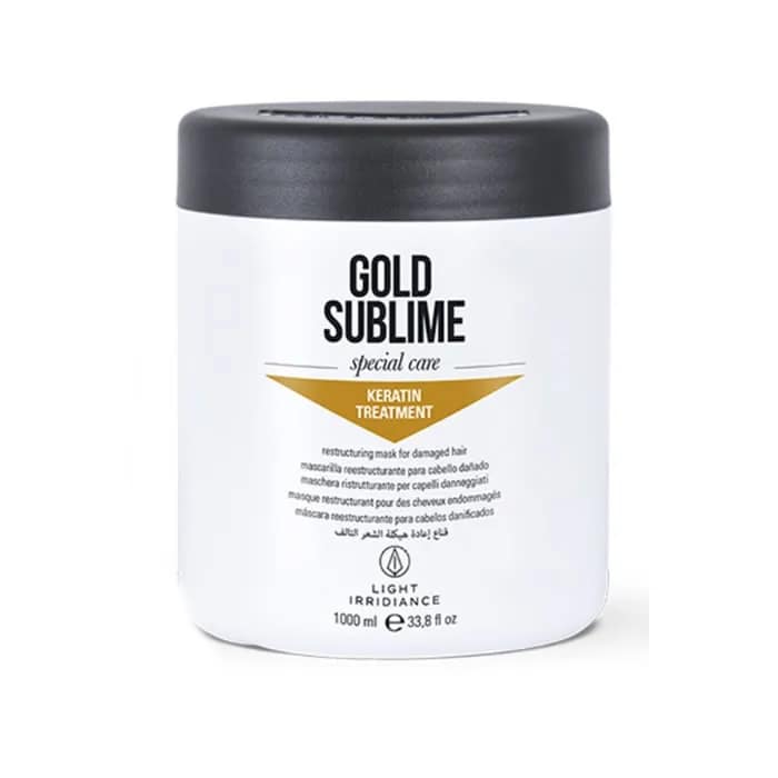 8435138437015 Light Irridiance Gold Sublime Keratin Treatment Masque 1000ml – Image 1